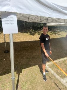 KRS Education at the finishing ,line on Sports Day