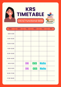 KRS in person timetable